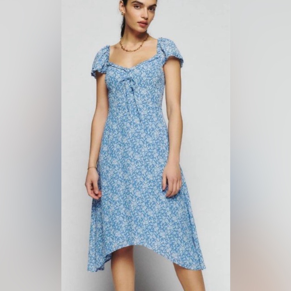 Reformation Maebry Dress in Clio print. size 8. NWOT